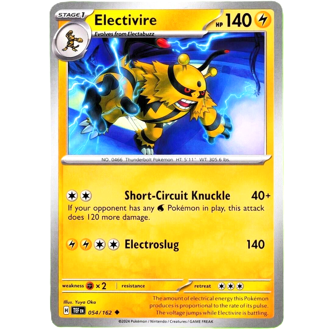 Electivire - Uncommon - Pokemon TCG Scarlet & Violet Temporal Forces #054/162