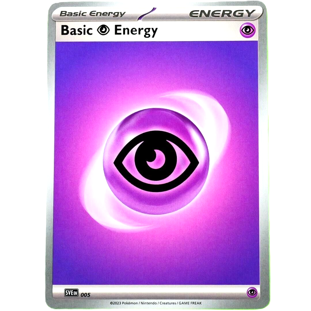 Basic Energy - Psychic - Pokemon TCG Scarlet & Violet #005 - Set of 5