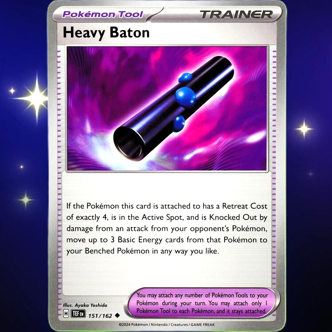 Heavy Baton - Uncommon - Pokemon TCG Scarlet & Violet Temporal Forces #151/162