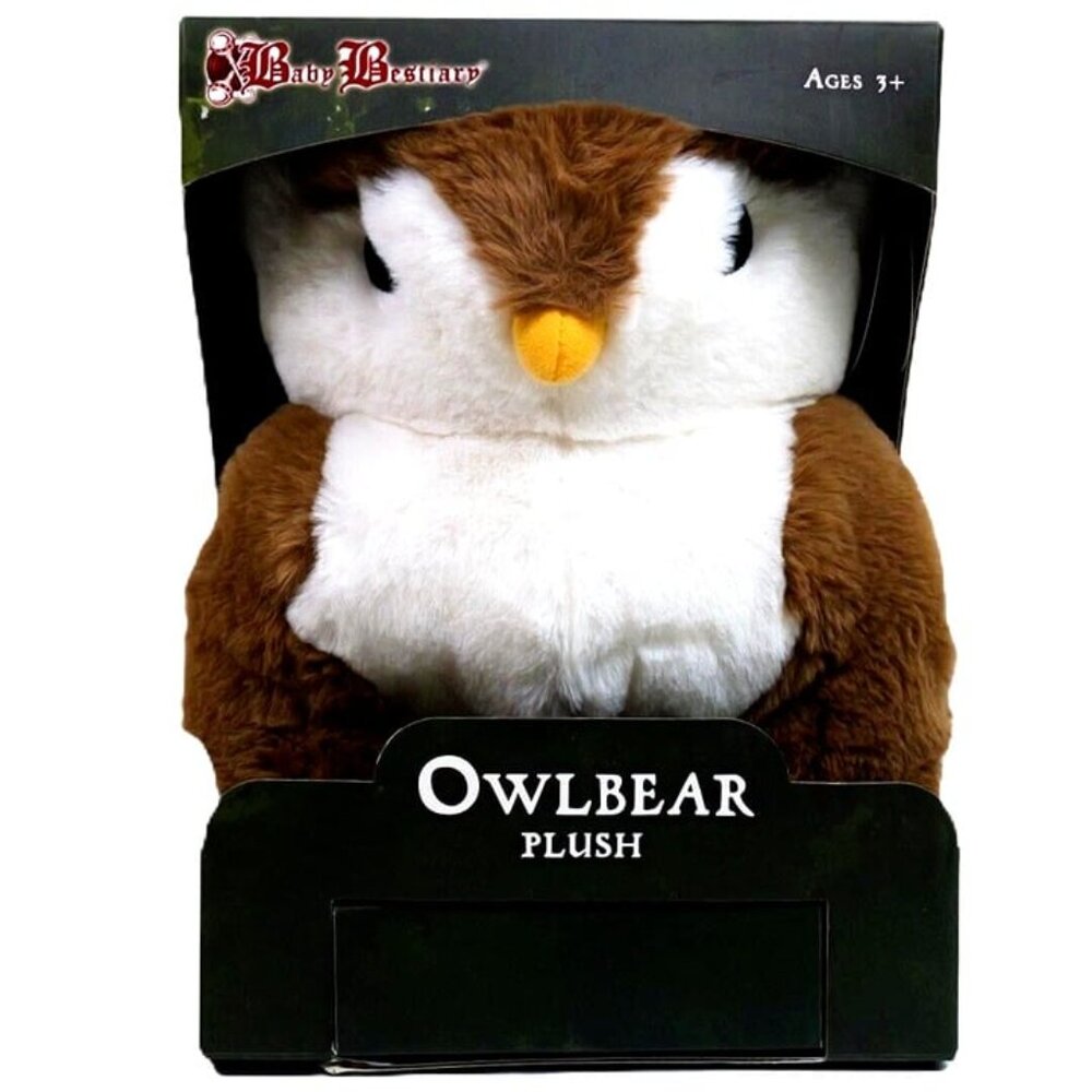 Owlbear Plush - Luxury Stuffed Animal - Boxed & Accessories - Brown