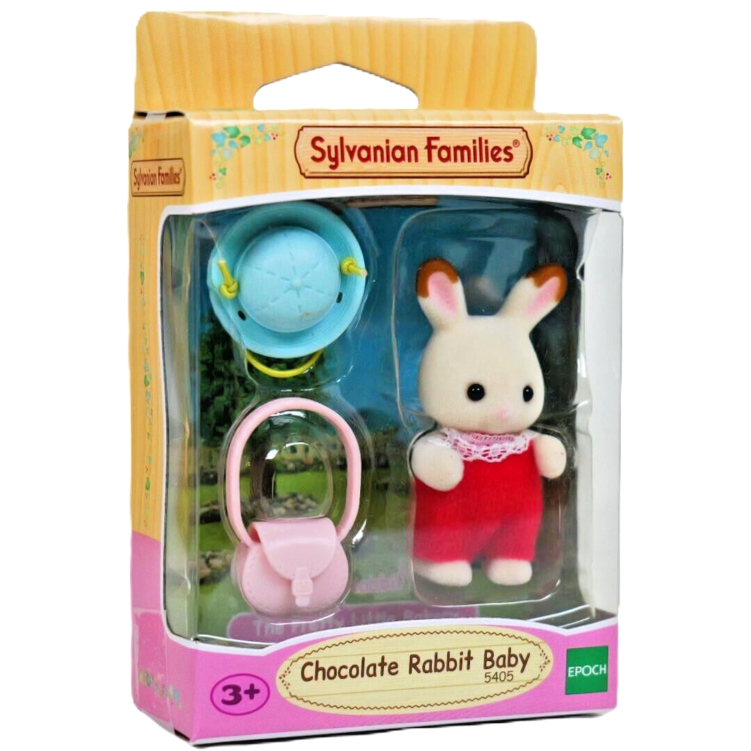 Sylvanian Families Chocolate Rabbit Baby Play Set