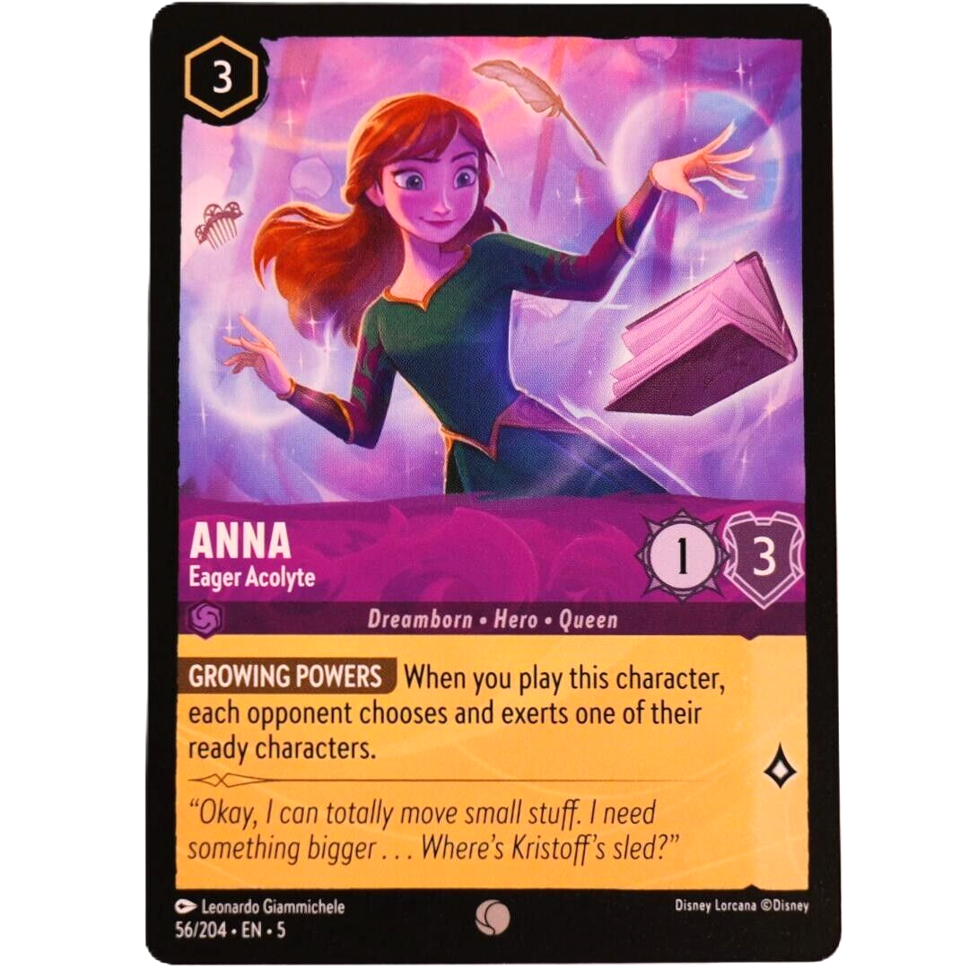 Anna Eager Acolyte - Common - Disney Lorcana TCG Shimmering Skies #56/204