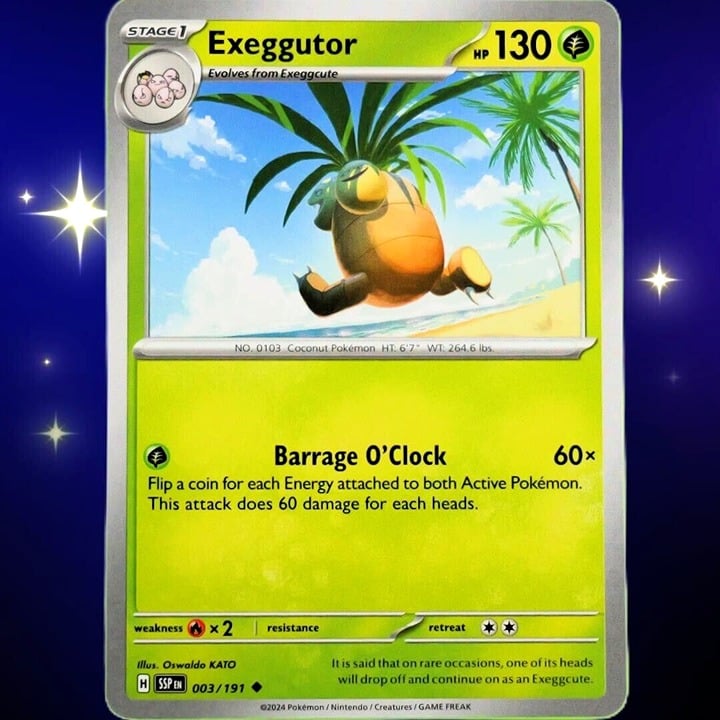 Exeggutor - Uncommon - Pokemon TCG Surging Sparks #003/191