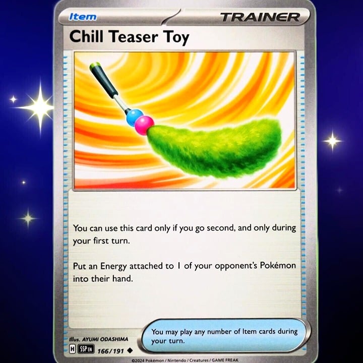 Chill Teaser Toy - Uncommon - Pokemon TCG Surging Sparks #166/191