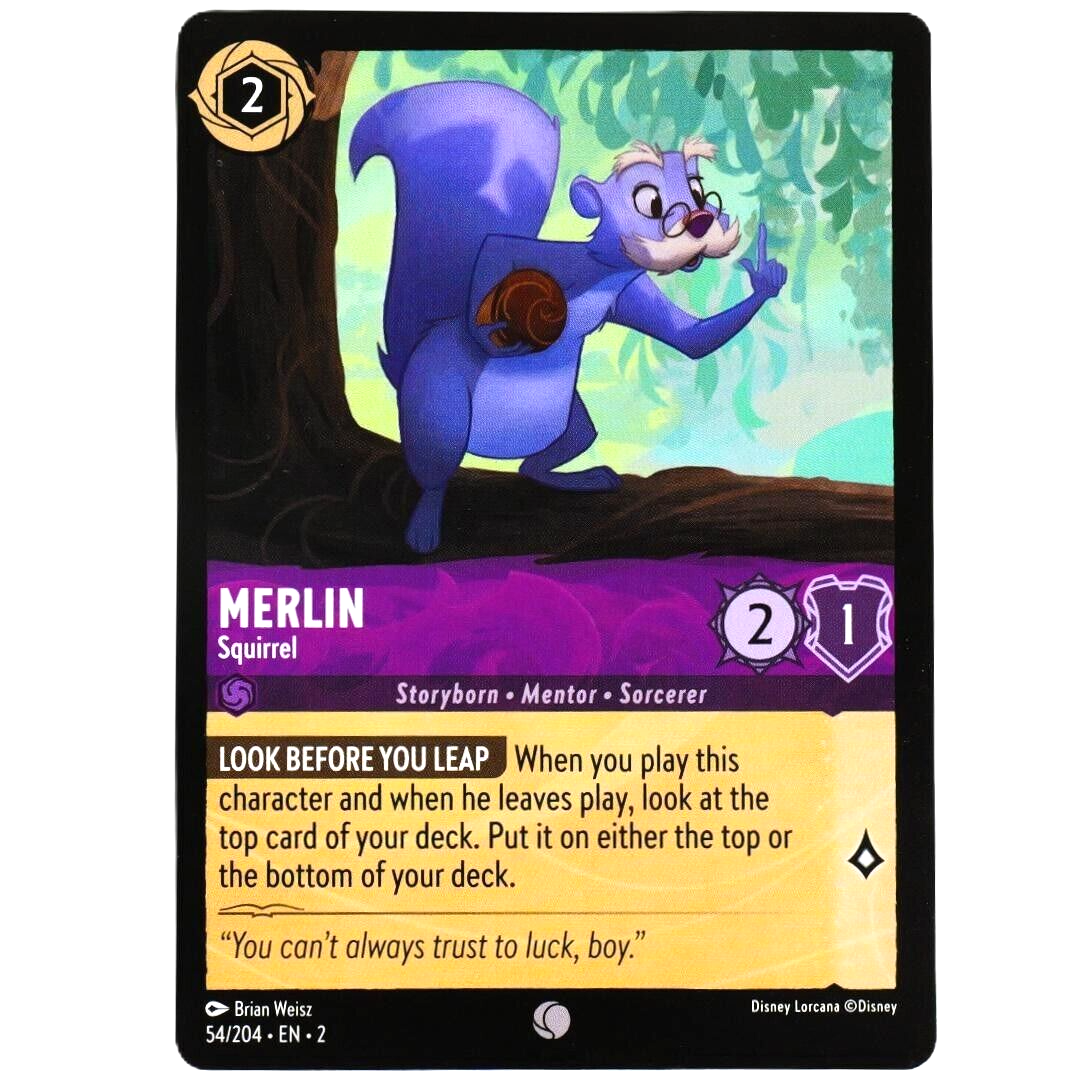 Merlin Squirrel - Common - Disney Lorcana TCG Rise of the Floodborn #54/204