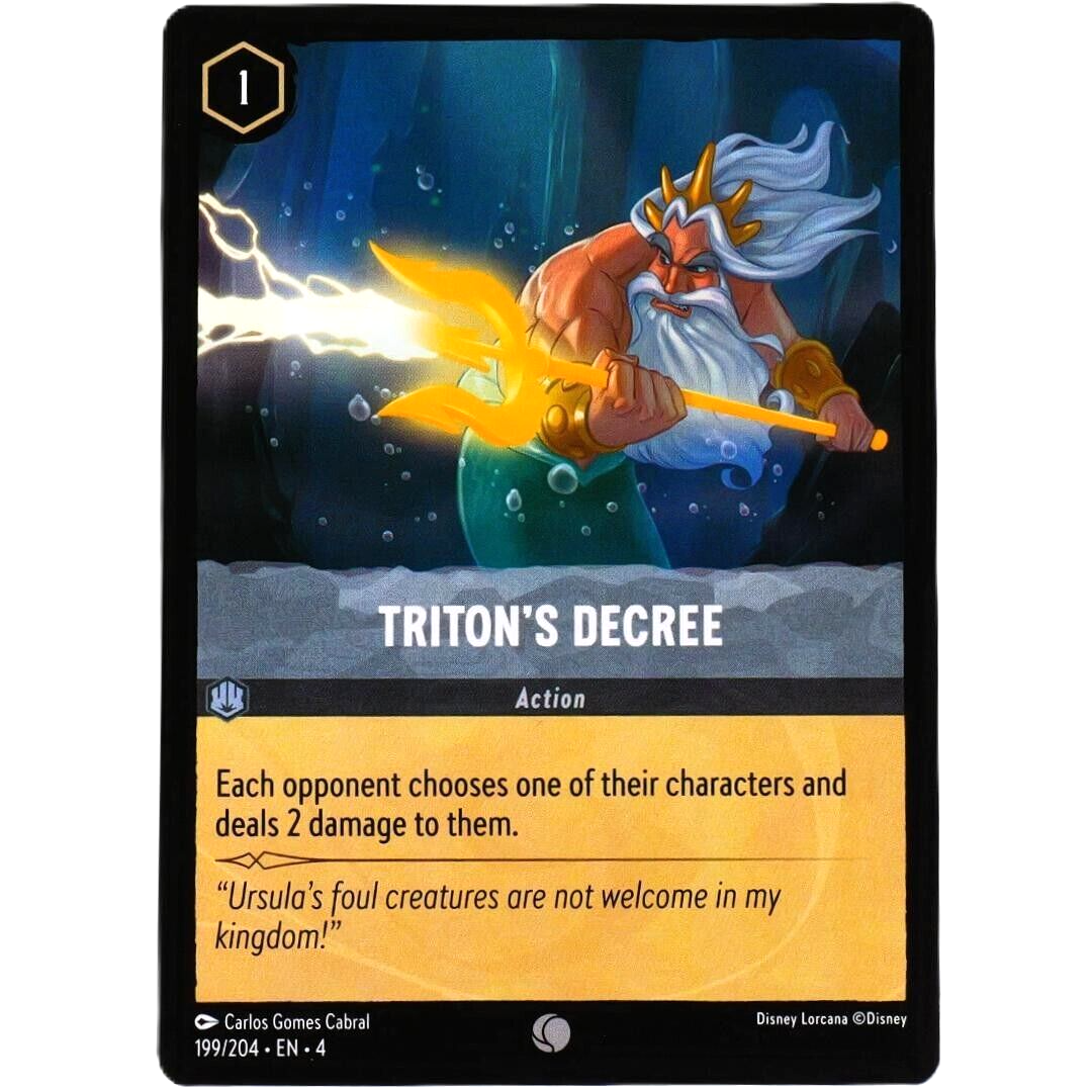 Triton's Decree - Common - Disney Lorcana TCG Ursula's Return #199/204