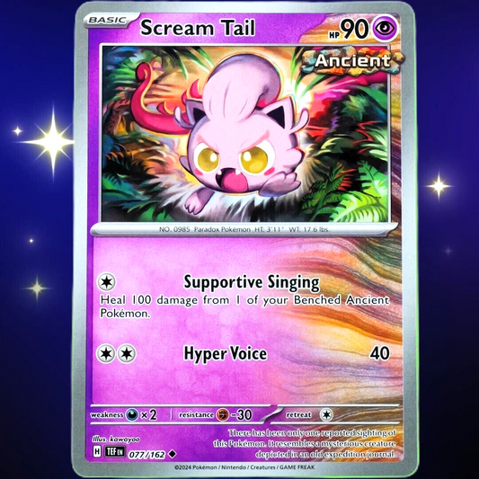 Scream Tail - Uncommon - Pokemon TCG Scarlet & Violet Temporal Forces #077/162