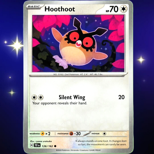 Hoothoot - Common - Pokemon TCG Scarlet & Violet Temporal Forces #126/162