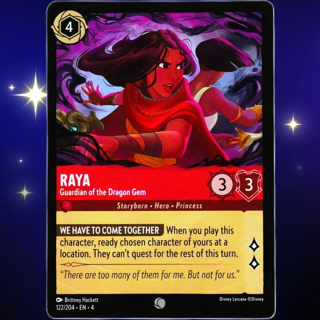 Raya Guardian of the Dragon Gem - Disney Lorcana TCG Ursula's Return #122/204