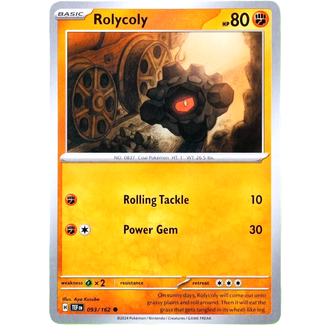 Rolycoly - Common - Pokemon TCG Scarlet & Violet Temporal Forces #093/162