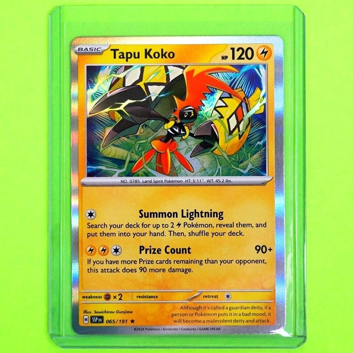 Tapu Koko - Rare Holo - Pokemon TCG Scarlet & Violet Surging Sparks #065/191