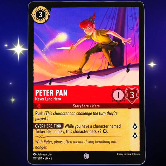 Peter Pan Never Land Hero - Common - Disney Lorcana Into the Inklands #119/204