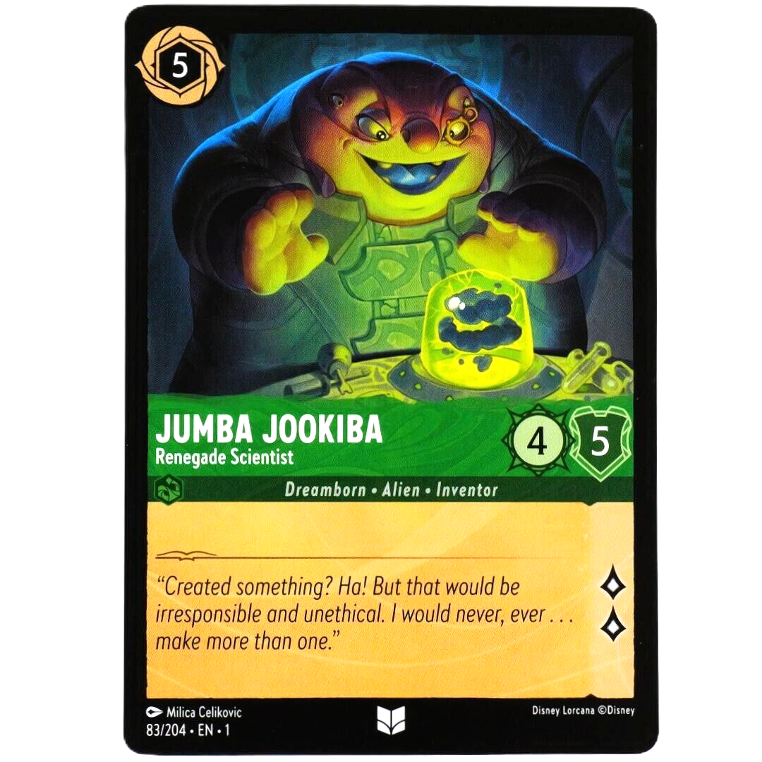 Jumba Jookiba Renegade Scientist - Uncommon - Disney Lorcana The First Chapter #83/204