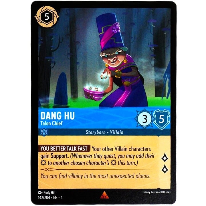 Dang Hu Talon Chief - Rare - Disney Lorcana TCG Ursula's Return #142/204