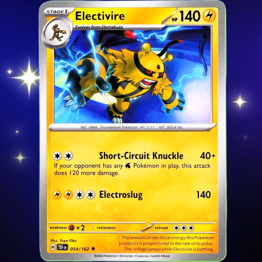 Electivire - Uncommon - Pokemon TCG Scarlet & Violet Temporal Forces #054/162