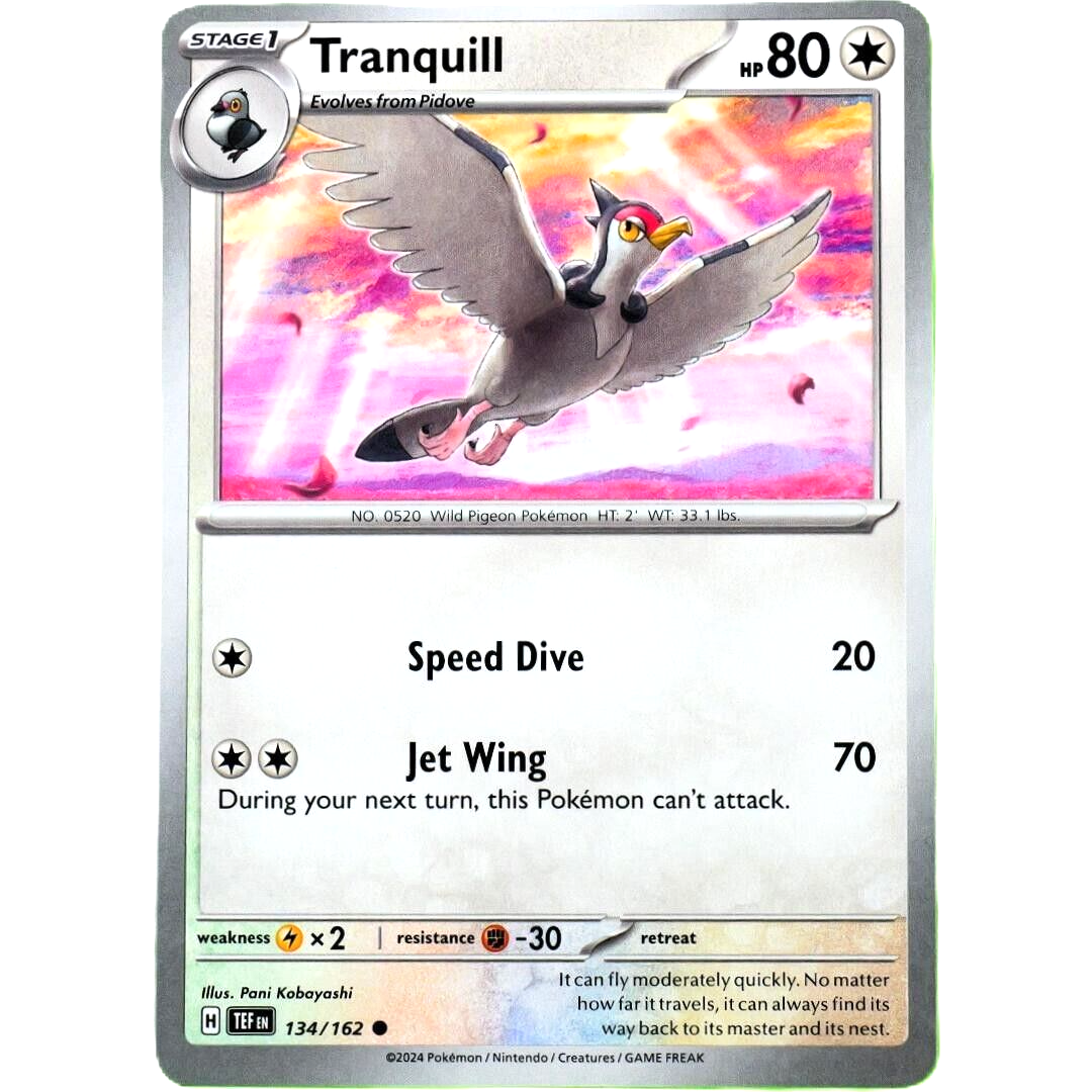 Tranquill - Common - Pokemon TCG Scarlet & Violet Temporal Forces #134/162
