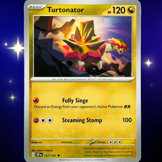 Turtonator - Uncommon - Pokemon TCG Surging Sparks #137/191