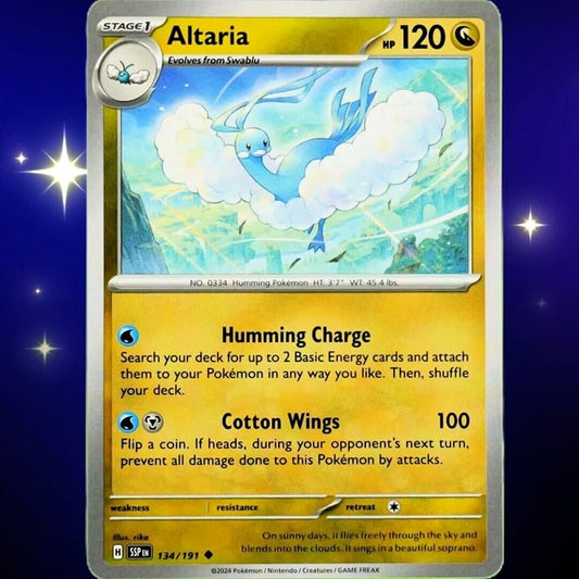 Altaria - Uncommon - Pokemon TCG Surging Sparks #134/191