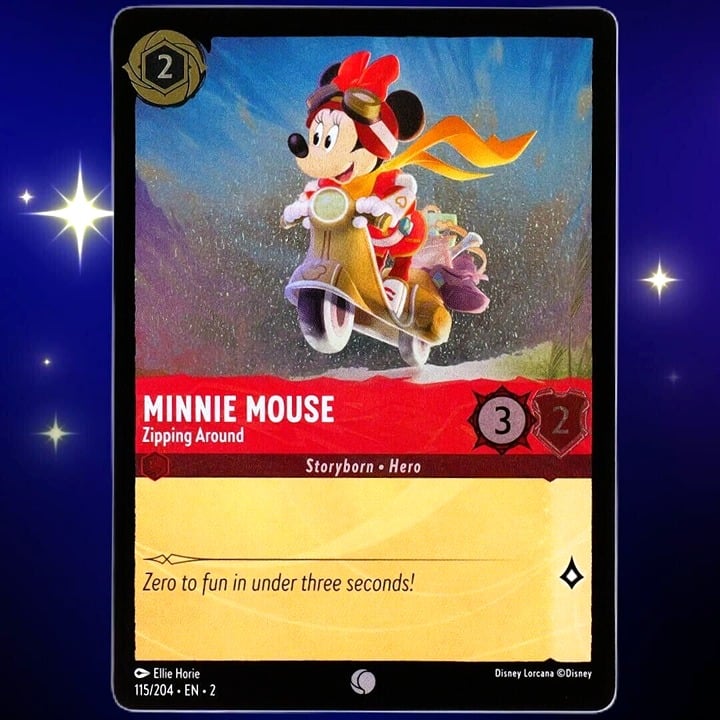 (Foil) Minnie Mouse Zipping Around - Lorcana TCG Rise of the Floodborn #115/204