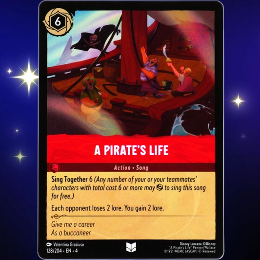 A Pirate's Life - Uncommon - Disney Lorcana TCG Ursula's Return #128/204