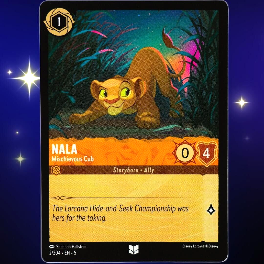 Nala Mischievous Cub - Uncommon - Disney Lorcana TCG Shimmering Skies #2/204