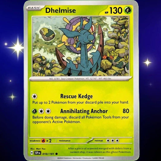 Dhelmise - Common - Pokemon TCG Surging Sparks #010/191