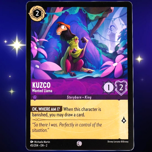 Kuzco Wanted Llama - Common - Disney Lorcana TCG Rise of the Floodborn #45/204