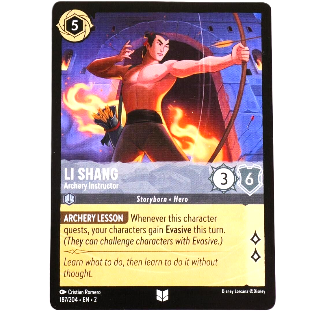 Li Shang Archery Instructor - Disney Lorcana TCG Rise of the Floodborn #187/204