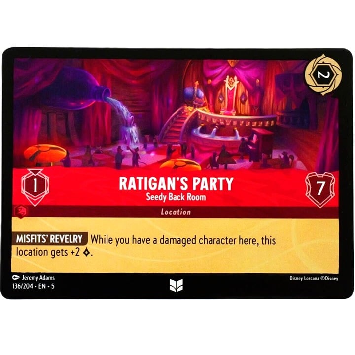 Ratigan's Party Seedy Back Room - Disney Lorcana TCG Shimmering Skies #136/204