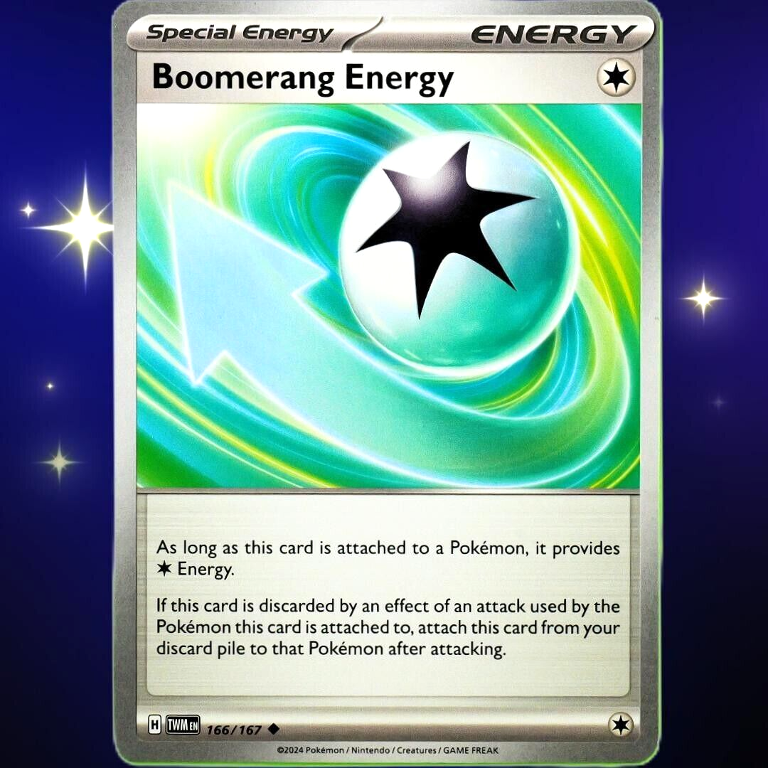 Boomerang Energy - Uncommon - Pokemon TCG Scarlet & Violet Twilight Masquerade #166/167