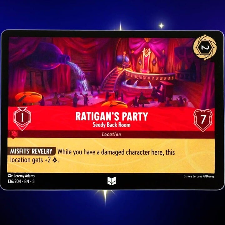 Ratigan's Party Seedy Back Room - Disney Lorcana TCG Shimmering Skies #136/204