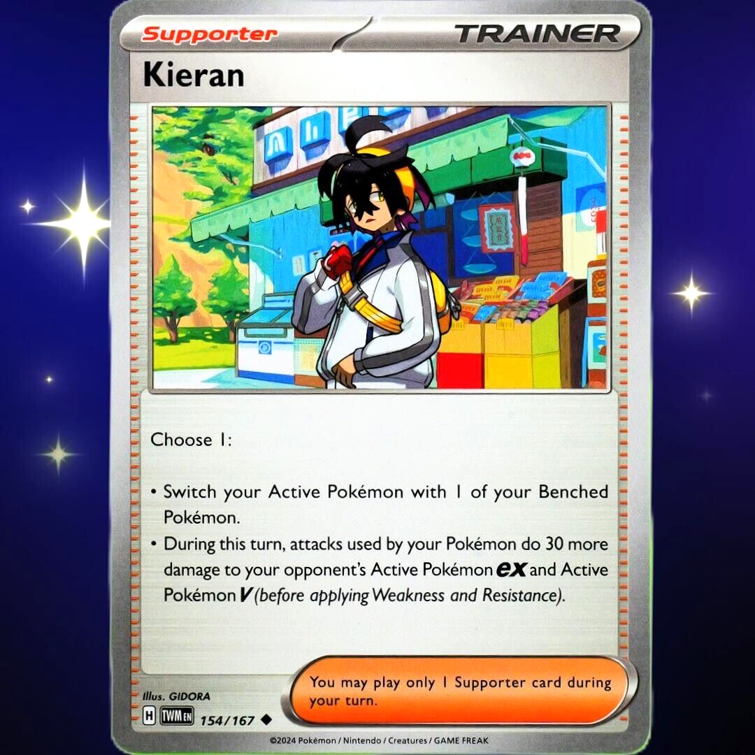 Kieran - Uncommon - Pokemon TCG Scarlet & Violet Twilight Masquerade #154/167