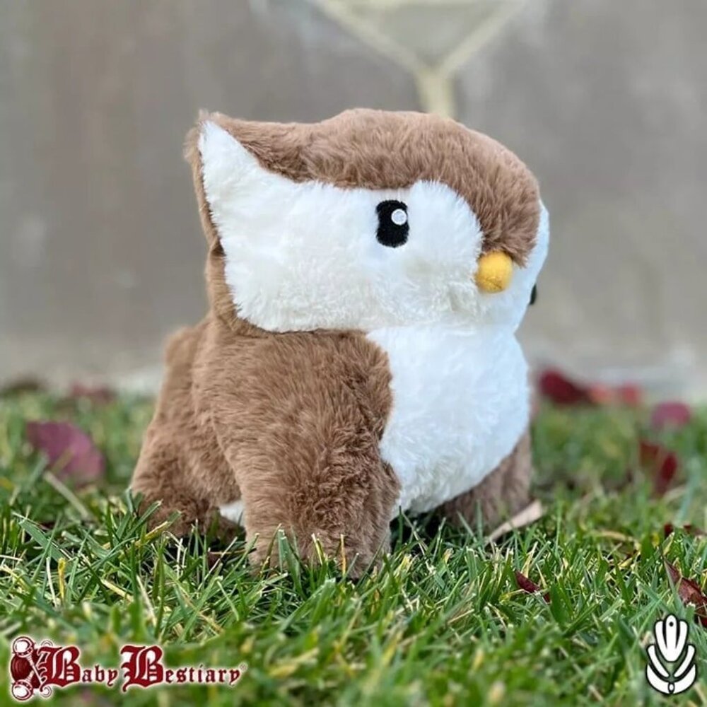 Luxury Owlbear Plush - Mythical Creature Stuffed Animal - Brown