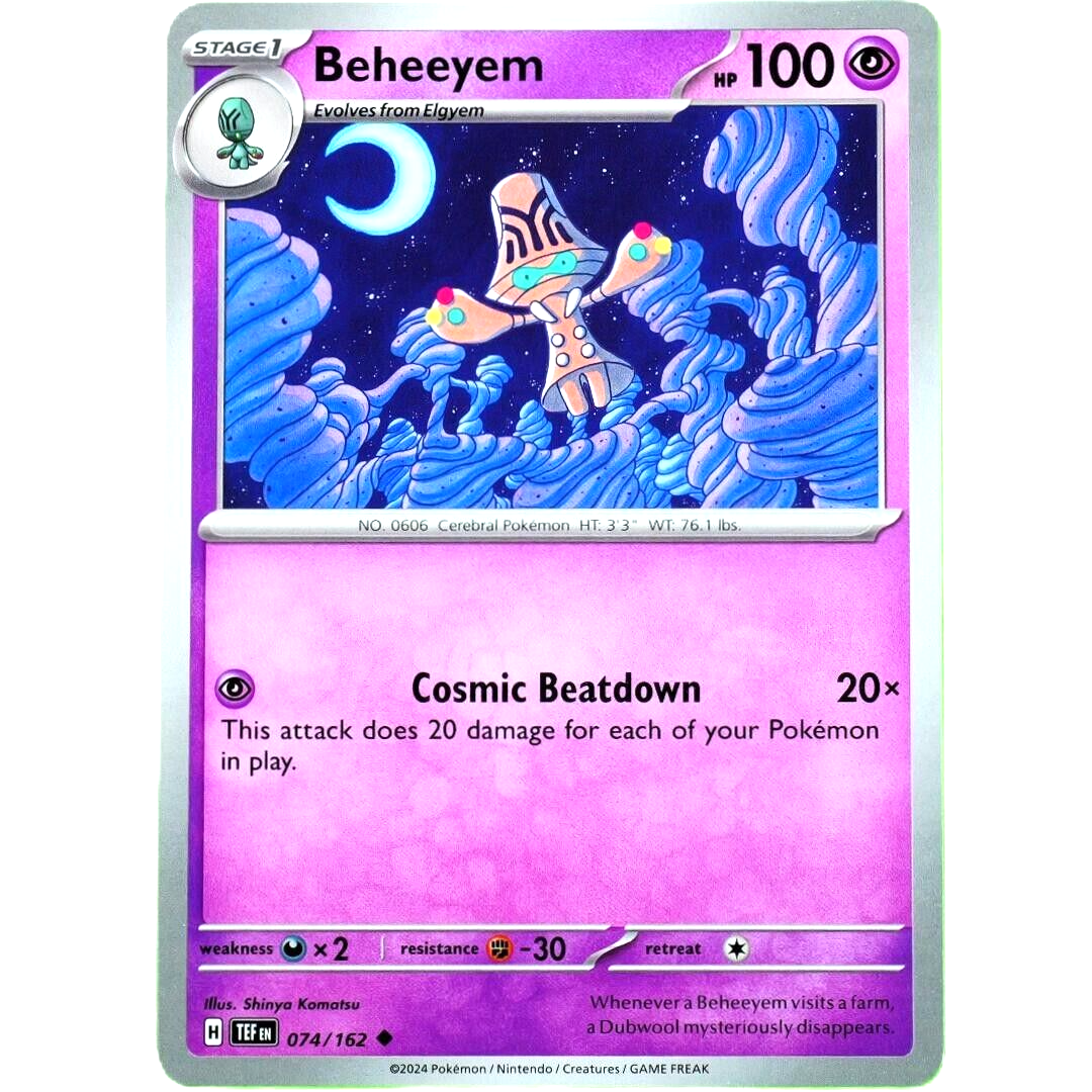 Beheeyem - Uncommon - Pokemon TCG Scarlet & Violet Temporal Forces #074/162