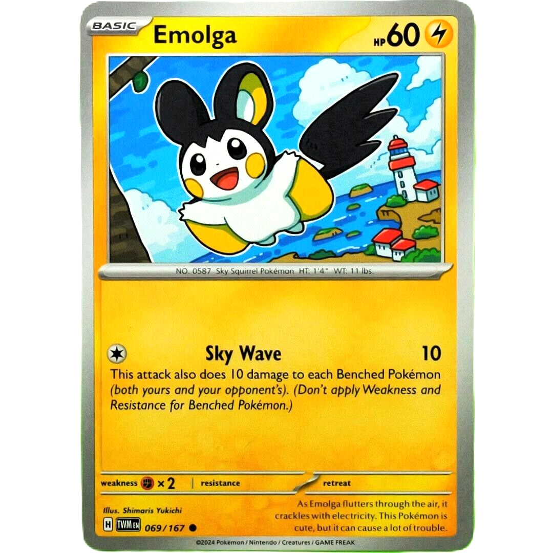 Emolga - Common - Pokemon TCG Scarlet & Violet Twilight Masquerade #069/167