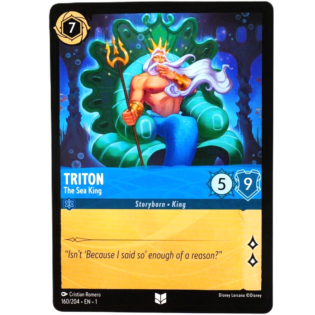 Triton The Sea King - Uncommon - Disney Lorcana TCG The First Chapter #160/204