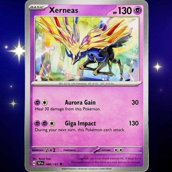 Xerneas - Uncommon - Pokemon TCG Surging Sparks #088/191