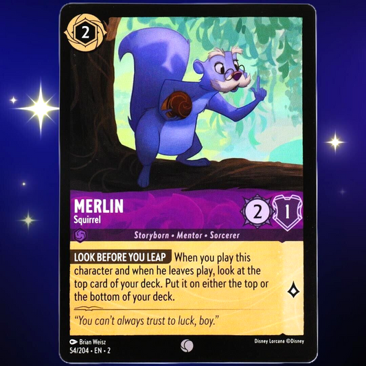 Merlin Squirrel - Common - Disney Lorcana TCG Rise of the Floodborn #54/204