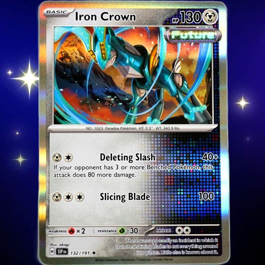 Iron Crown - Rare Holo - Pokemon TCG Scarlet & Violet Surging Sparks #132/191