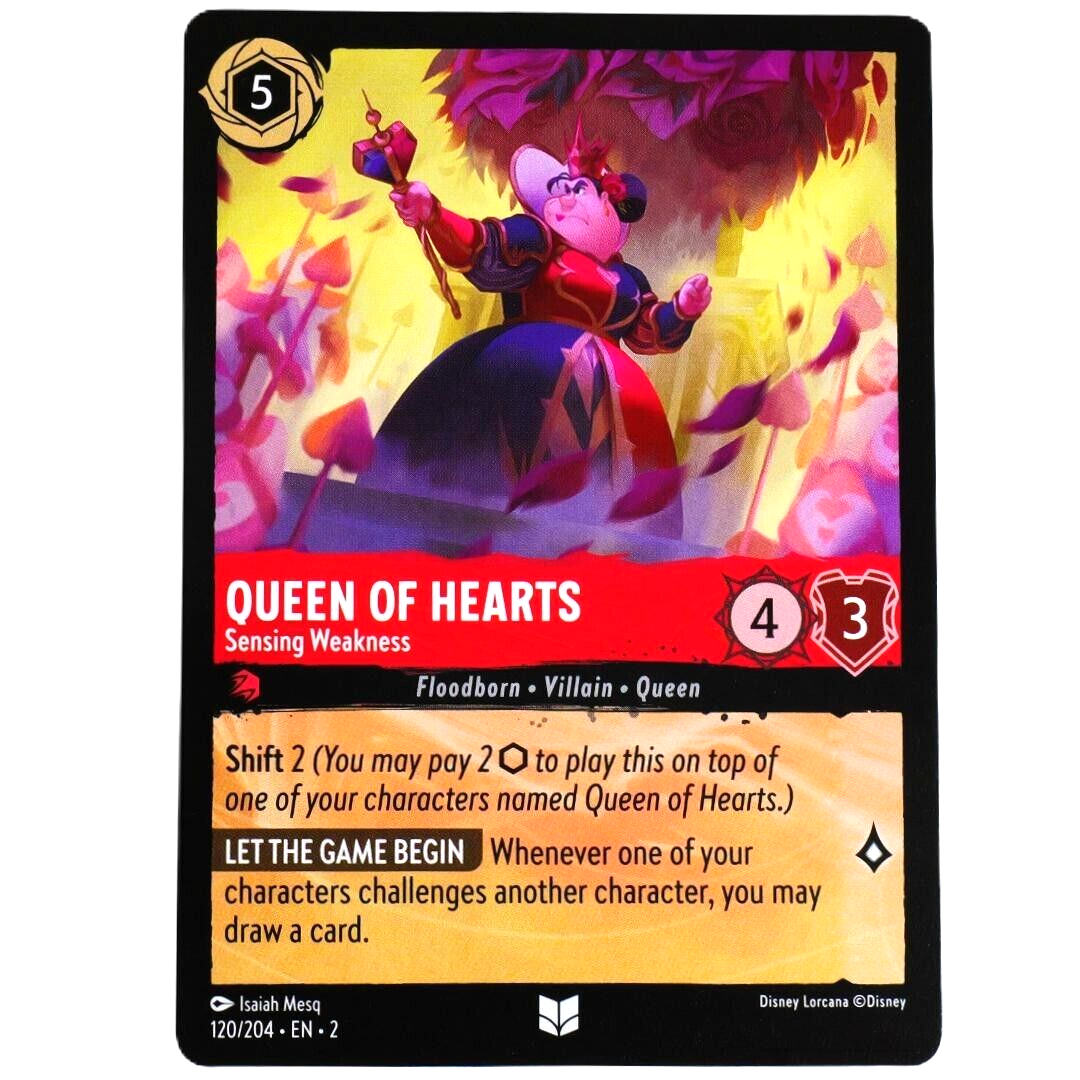 Queen of Hearts Sensing Weakness - Disney Lorcana TCG Rise of the Floodborn #120