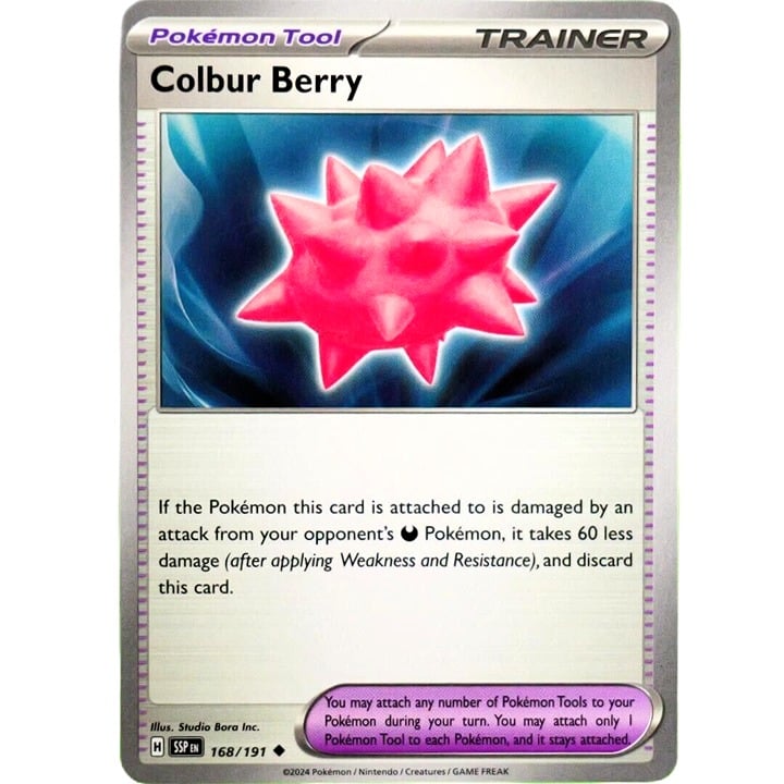 Colbur Berry - Uncommon - Pokemon TCG Surging Sparks #168/191