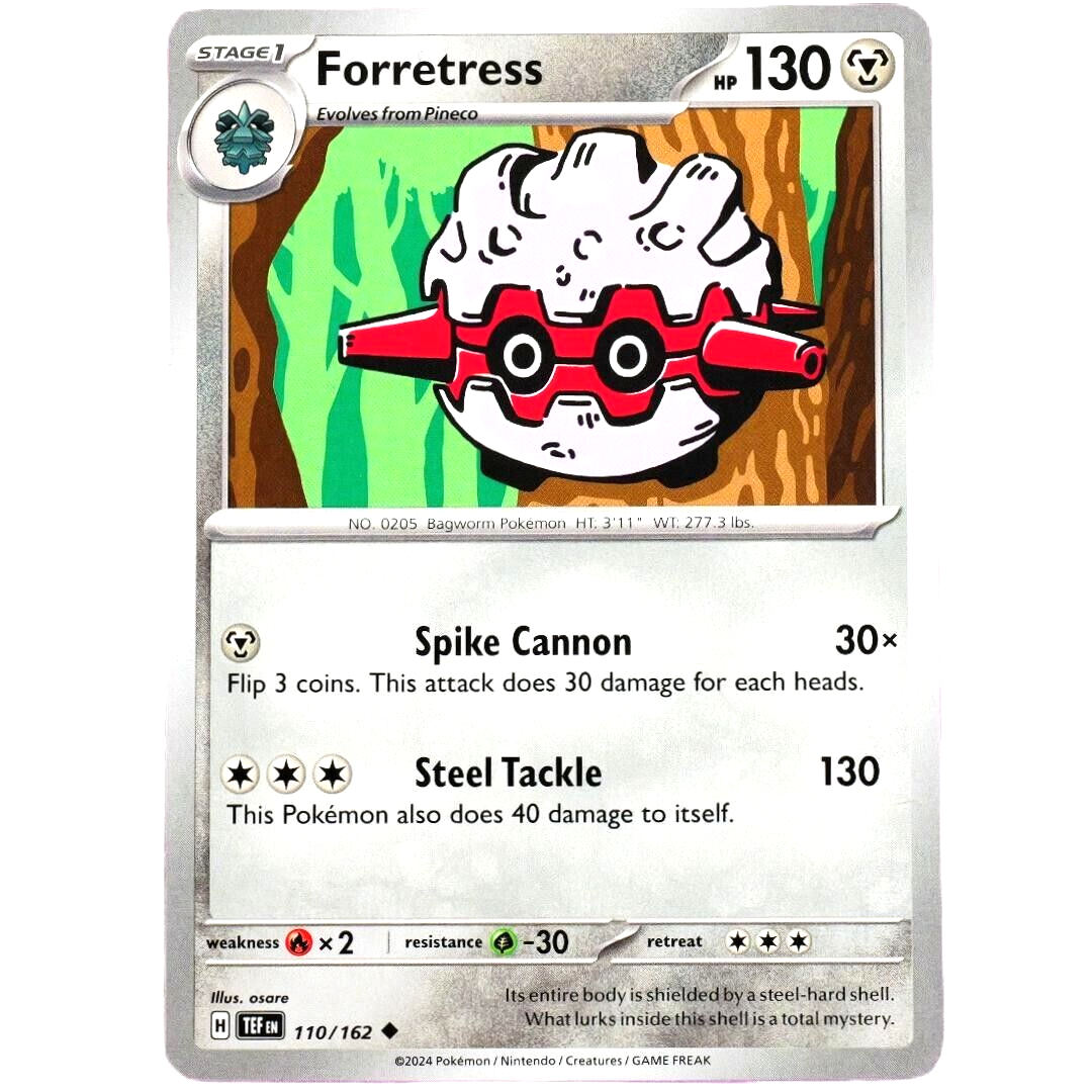 Forretress - Uncommon - Pokemon TCG Scarlet & Violet Temporal Forces #110/162