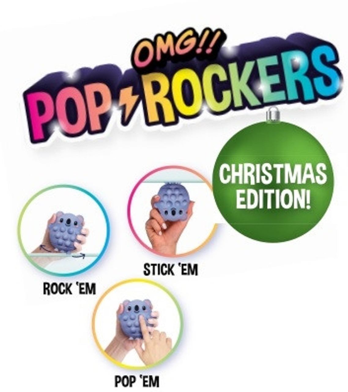 OMG! Pop Rockers - Christmas Edition - Fidget Stocking Stuffer - *You Choose*
