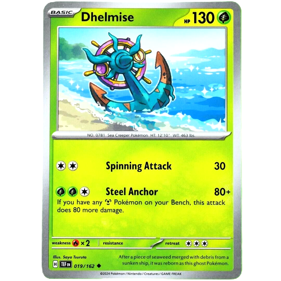 Dhelmise - Uncommon - Pokemon TCG Scarlet & Violet Temporal Forces #019/162