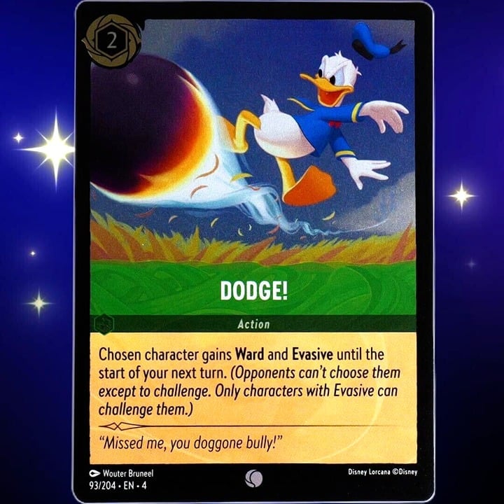 (Foil) Dodge! Action Card - Common - Disney Lorcana TCG Ursula's Return #93/204