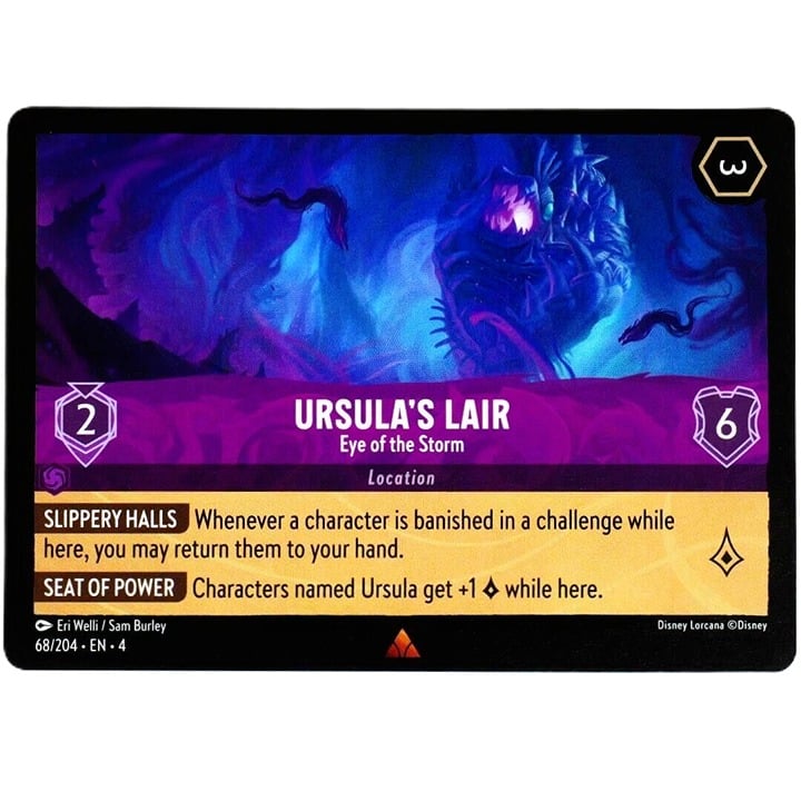 Ursula's Lair Eye of the Storm - Rare - Disney Lorcana Ursula's Return #68/204