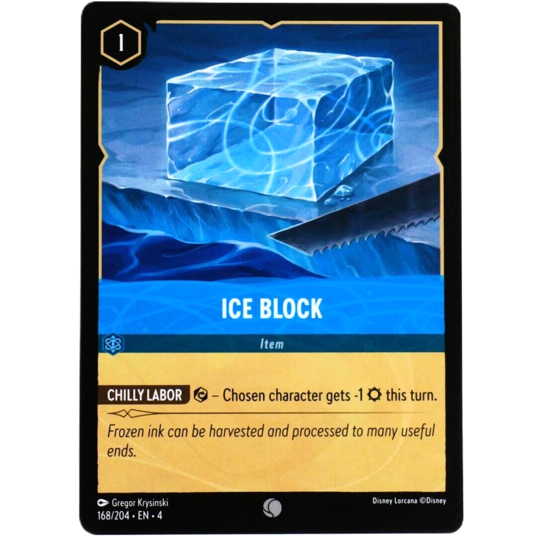 Ice Block Item Card - Common - Disney Lorcana TCG Ursula's Return #168/204