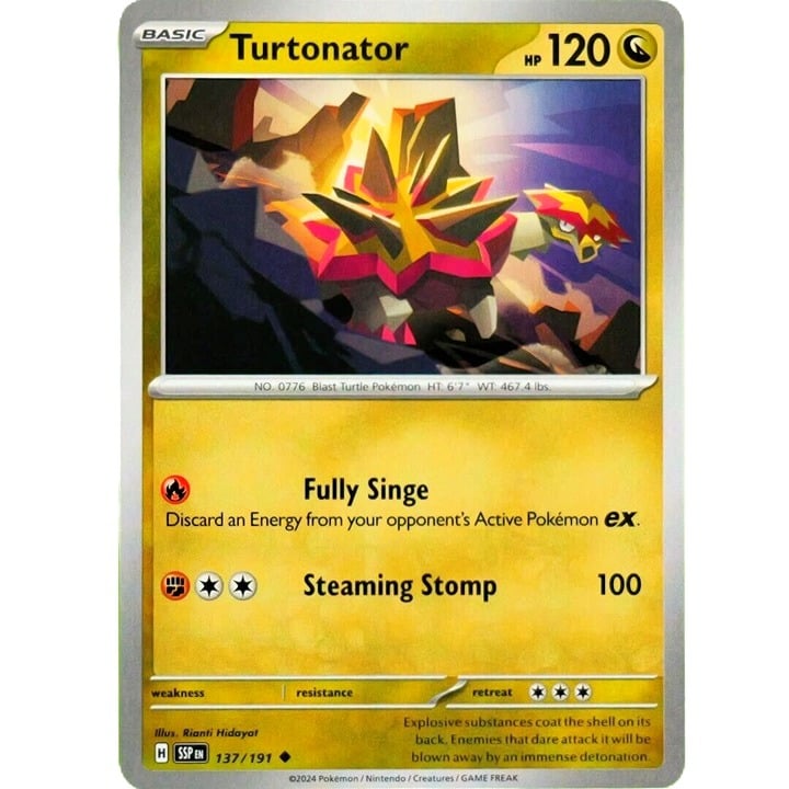 Turtonator - Uncommon - Pokemon TCG Surging Sparks #137/191
