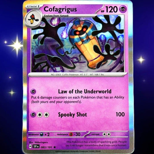 Cofagrigus - Rare Holo - Pokemon TCG Scarlet & Violet Surging Sparks #083/191