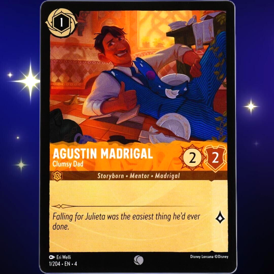 Agustin Madrigal Clumsy Dad - Common - Disney Lorcana TCG Ursula's Return #1/204